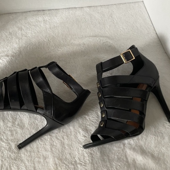 Aldo Black Gladiator Heels - Picture 5 of 6